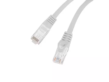 Lanberg Patchcord kat.6 UTP LSZH CU 1m szary fluke passed