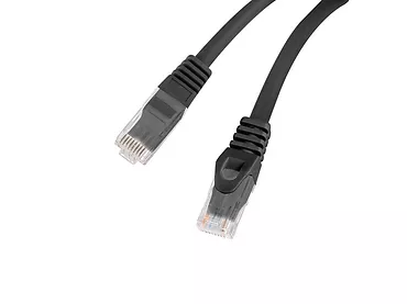 Lanberg Patchcord kat.6 UTP LSZH CU 3m czarny fluke passed