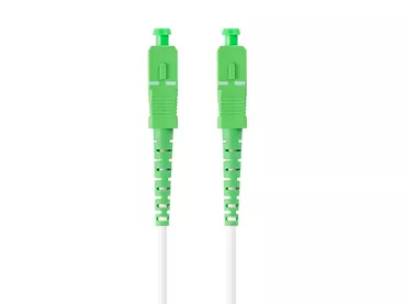 Lanberg Patchcord światłowodowy Sm Sc/Apc-Sc/Apc Simplex 3.0mm 15M biały