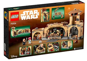 LEGO Zestaw klocków Star Wars 75326 Sala tronowa Boby Fetta