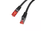 Lanberg Patchcord kat.6 FTP LSZH CU 2m czarny fluke passed