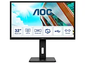 Monitor 31,5" AOC Q32P2 | 2560x1440 (WQHD) |75Hz| 4ms  |IPS LED |16:9 | regulacja wysokości |