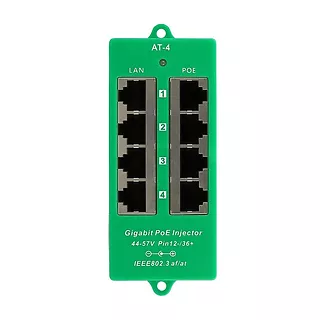 Extralink PoE Injector 4 Portowy Gigabit