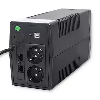 Qoltec Zasilacz awaryjny UPS | Monolith | 1000VA | 600W | LCD | USB |   RJ45