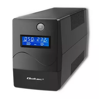 Qoltec Zasilacz awaryjny UPS | Monolith | 650VA | 360W | LCD | USB |    RJ45