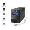 Qoltec Zasilacz awaryjny UPS | Monolith | 650VA | 360W | LCD | USB |    RJ45