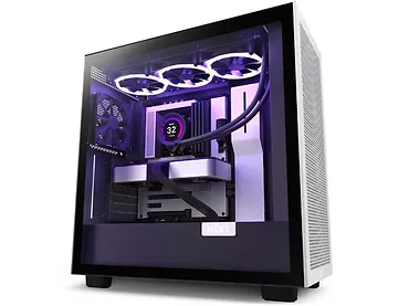 NZXT Obudowa H7 Flow z oknem Czarno-biała