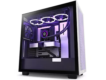 NZXT Obudowa H7 Flow z oknem Czarno-biała