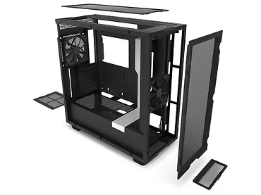 NZXT Obudowa H7 Flow z oknem Czarno-biała