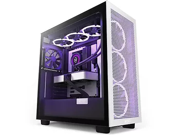 NZXT Obudowa H7 Flow z oknem Czarno-biała