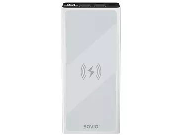 POWER BANK 10000 mAh 20W SAVIO BA-06 ładowanie indukcyjne 15W