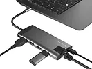 Natec Stacja dokująca Multiport Fowler Plus USB-C PD, 3x USB 3.0, HDMI 4K, RJ45, SD, micro SD