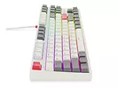 Krux Klawiatura gamingowa - Atax PRO RGB Creator Retro Gateron Yellow Pro
