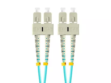 Lanberg Patchcord światłowodowy Mm Sc/Upc-Sc/Upc Duplex 3.0mm 5m Aqua