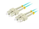 Lanberg Patchcord światłowodowy Mm Sc/Upc-Sc/Upc Duplex 3.0mm 5m Aqua