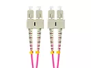 Lanberg Patchcord światłowodowy Mm Sc/Upc-Sc/Upc Duplex 3.0mm 5m fioletowy