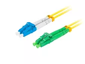 Lanberg Patchcord światłowodowy Sm Lc/Apc-Lc/Upc Duplex 3.0Mm 2M żółty