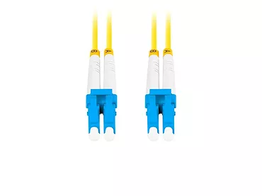 Lanberg Patchcord światłowodowy Sm Lc/Upc-Lc/Upc Duplex 3.0Mm 2M żółty