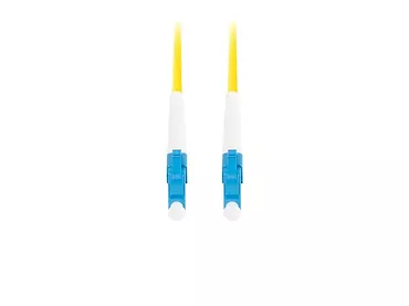 Lanberg Patchcord światłowodowy Sm Lc/Upc-Lc/Upc Simplex 3.0Mm 1M żółty