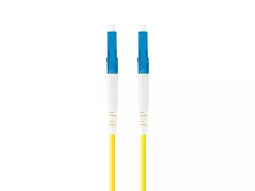 Lanberg Patchcord światłowodowy Sm Lc/Upc-Lc/Upc Simplex 3.0Mm 5M żółty