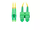 Lanberg Patchcord światłowodowy Sm Sc/Apc-Lc/Apc Duplex 3.0Mm 2M żółty