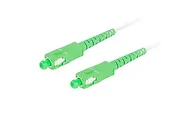 Lanberg Patchcord światłowodowy Sm Sc/Apc-Sc/Apc Simplex 3.0Mm 40M biały