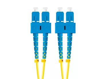 Lanberg Patchcord światłowodowy Sm Sc/Upc-Sc/Upc Duplex 3.0Mm 10M żółty