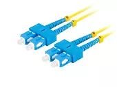 Lanberg Patchcord światłowodowy Sm Sc/Upc-Sc/Upc Duplex 3.0Mm 10M żółty