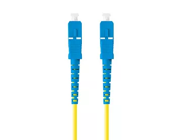 Lanberg Patchcord światłowodowy Sm Sc/Upc-Sc/Upc Simplex 3.0Mm 10M żółty
