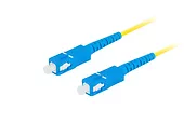 Lanberg Patchcord światłowodowy Sm Sc/Upc-Sc/Upc Simplex 3.0Mm 10M żółty