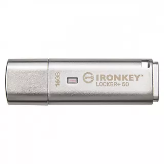 Kingston Pendrive IronKey Locker Plus 50 AES Encrypted USBtoCloud 16 GB