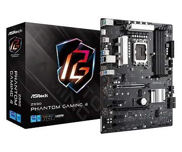 ASRock Płyta gł&oacute;wna Z690 Phantom Gaming 4 S1700 4DDR4  DP/HDMI ATX