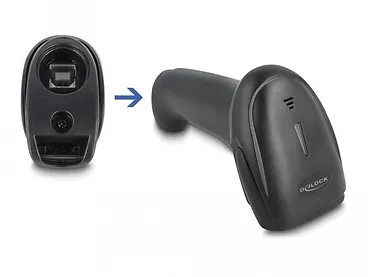 Delock Skaner kodów kreskowych 1D 2.4 GHz Bluetooth lub USB 90564