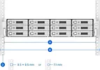 Synology Zestaw szyn rack Rail Kit RKS-02