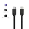 Qoltec Kabel USB 3.1 typ C męski | USB 3.1 typ C męski | 2m | Czarny