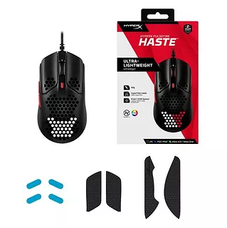 HyperX Mysz gamingowa Pulsefire Haste czarno-czerwona