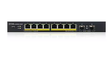 Zyxel Przełącznik GS1900-10HP v2 8port L2 PoE 70W 2xSFP 802.3at Switch Smart