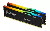 Kingston Pamięć DDR5 Fury Beast RGB 32GB(2*16GB)/5600 CL40