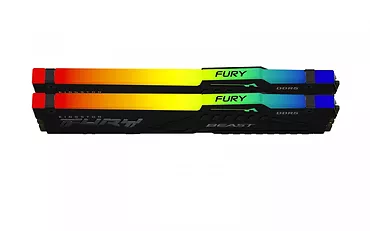 Kingston Pamięć DDR5 Fury Beast RGB 32GB(2*16GB)/5600 CL40