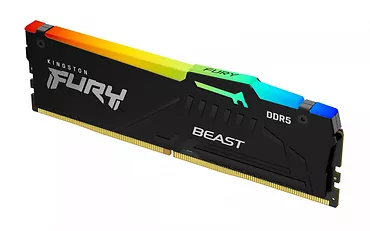 Kingston Pamięć DDR5 Fury Beast RGB 16GB(1*16GB)/5200 CL40