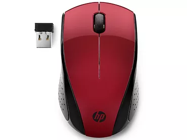 Mysz bezprzewodowa HP 220 czerwony (7KX10AA)