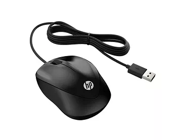 Mysz przewodowa biurowa HP 1000 sensor optyczny 1200 DPI 4QM14AA