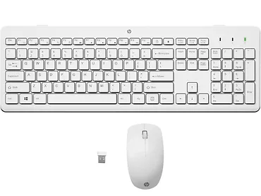 Zestaw bezprzewodowej myszy i klawiatury HP 230 - biały 3L1F0AA