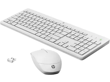 Zestaw bezprzewodowej myszy i klawiatury HP 230 - biały 3L1F0AA