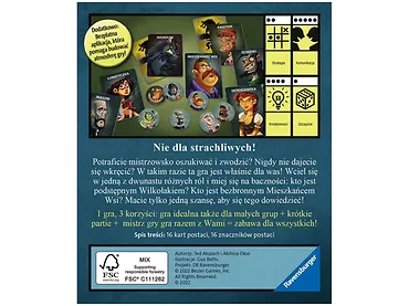 Ravensburger Gra karciana Wilkołaki. Pełnia księżyca