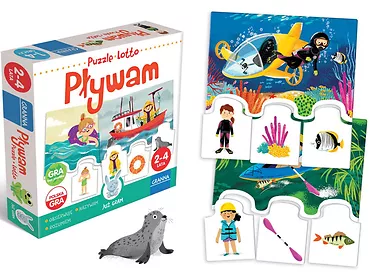 Gra Już Gram: Pływam puzzle, lotto Granna 04007