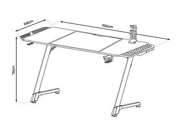 Biurko gamingowe GAMSET SNAKE 1.4