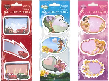 Karteczki samoprzylepne Sticky Notes Disney blister 60 szt - mix
