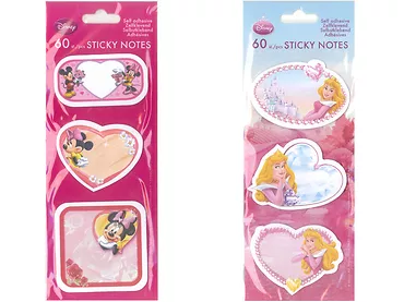 Karteczki samoprzylepne Sticky Notes Disney blister 60 szt - mix