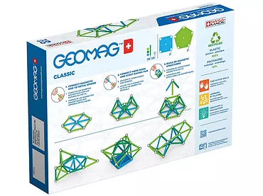 Klocki magnetyczne Geomag Eco Color 60 elementów GEO-272